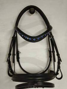 Genuine Brown Leather Bridle Dressage Horse Riding Equestrian Gear - Product Image 2