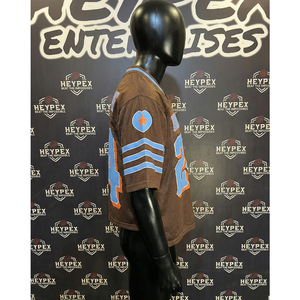 Classic American Football Jersey - Retro Shoulder Inserts & Breathable Cooling Weave - Premium Game Day Sports Apparel - Product Image 4