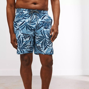 Shorts de sport d'été pour hommes avec logo personnalisé, imprimés, en maille, décontractés, écologiques, respirants, taille élastique pour la plage, la natation, les sports, OEM - Product Image 1