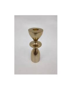 Venta caliente Color oro aluminio boda decorativo Metal vela soporte latón acabado hecho a mano vela tarro - Product Image 4