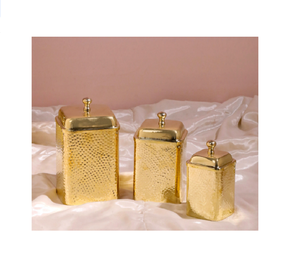 Nuevo diseño hecho a mano, caja de ollas de azúcar y crema de latón, artículos de cocina para el hogar, vajilla, Fabricante Mayorista, proveedor - Product Image 1