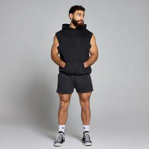 <b>Mens</b> <b>sleeveless</b> gym <b>hoodie</b> fitted workout fitness wear designed for bodybuilding training sessions - Product Image 4