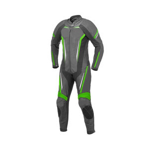 Combinaison de course moto en cuir de vachette sur mesure de haute qualité, coupe-vent, protection intégrale des armures, plus vêtements de sport - Product Image 2
