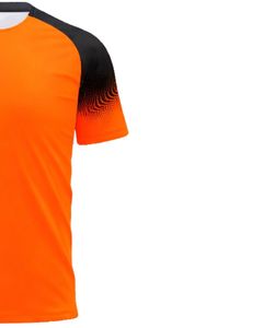 Conjunto de Uniforme de Fútbol Personalizado Naranja y Negro con Pantalones Cortos, Uniforme de Fútbol Transpirable de Poliéster para Entrenamiento, Partido, Equipo, Ajuste Profesional - Product Image 5