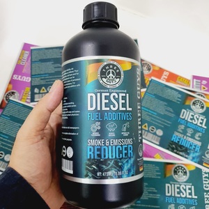 Étiquettes autocollantes en vinyle PVC argenté de haute qualité, durables, personnalisables, imperméables, anti-ultraviolets, pour huile moteur, huile de moteur, utilisation chimique - Product Image 1