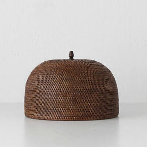 Minimalist <b>Rattan</b> Food Dome <b>Cover</b> Handwoven Natural Food Protector and Decorative Table Accent for Food Display and Dining Decor - Product Image 4