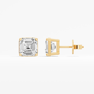Statement Asscher ต่างหูสตั๊ดเพชร3.00 CTW Lab ปลูกในทองคำ14K 18K เครื่องประดับคุณภาพดีขายส่ง - Product Image 5