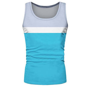 Camisetas sin mangas de alta calidad para ropa de hombre 100% camisetas de sublimación de poliéster ropa deportiva camisetas sin mangas transpirables de talla grande para hombre - Product Image 4