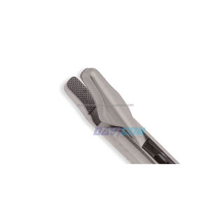 ที่จับเข็มสแตนเลส ปากตรงสั้น พร้อมหัว WTC แบบมีล็อค ขนาดแกน 5 มม. ความยาวใช้งาน 6.75 นิ้ว (17 ซม.) ด้ามจับแบบบีบ - Product Image 5