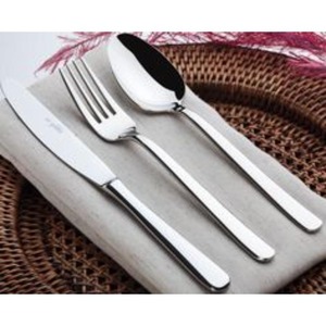 Juego de cubiertos de acero inoxidable de diseño de lujo con toque moderno perfecto para hoteles de lujo, restaurantes y mesas de comedor festivas - Product Image 1