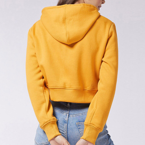 Diseño único Ropa al aire libre Invierno Cálido Mujeres Crop Top Sudadera con capucha Factory Outlet Alta calidad Fresh Piece Mujeres Crop Top Hoodies - Product Image 3