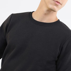 เสื้อสเวตเตอร์ลำลองสำหรับผู้ชายเสื้อสเวตเชิ้ตผ้าคอตตอนแบบสวมหัวสีธรรมดาดีไซน์ดี100% ใหม่ล่าสุด - Product Image 6