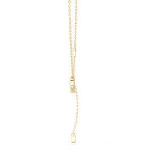 Collar con Colgante de Diamante Cultivado en Laboratorio con Corte Redondo en Forma de Corazón Abierto, Oro Sólido de 14K/18K, Corte Esmeralda, DEF VVS, Joyería Fina, Regalos para Mujer - Product Image 4
