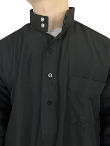 Ban-Collar Thobes Summer Ready Styles para hombres Bloque de color Ban-Collar Thobes Pedidos a granel Árabe Hecho a medida Thobe / Thawb - Product Image 6