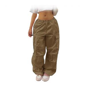 OEM Low-Waist Breathable Ladies Trousers Waterproof Cargo Pants Street-Wear Fashion Casual Women Pants & Trousers - Product Image 4