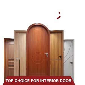 Porte en polymère composite WPC de luxe durable Dewoo intérieur PVC imperméable moderne 5 ans de garantie en bois manuel pour la maison - Product Image 5