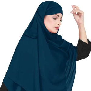 Fausse Georgette Dupatta en coton doux pour dames élégantes, robe lourde pour les costumes de mariage indiens pakistanais, mode modeste pour adultes - Product Image 1