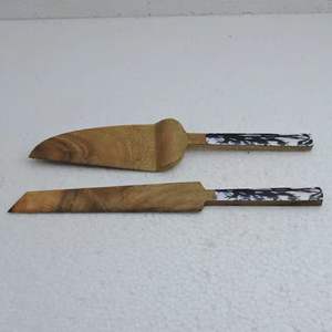 Juego de cuchillos para pasteles con mango de madera y fregona con calidad con precio barato Accesorios de cocina Herramienta de cocina - Product Image 3