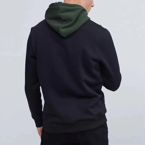 Sudaderas con capucha de diseño elegante 2025 para hombre, sudaderas con capucha de bolsillo transpirables de gran tamaño con logotipo personalizado para hombre, ropa informal básica de mezcla de algodón - Product Image 2