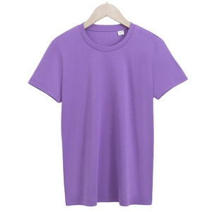 Camiseta de algodón personalizada al por mayor para mujer, corte holgado, con logo personalizado, estampado informal, tejido de punto, para verano - Product Image 3