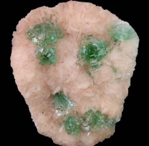 Apophylite กรีนสแตนด์พีชตัวอย่างจากอินเดีย - Product Image 1
