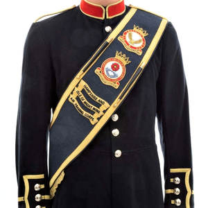 สายสะพายบัลดริกสำหรับนักดนตรีวงโยธวาทิต ปักลายด้วยมือ สายสะพายใหญ่ สายสะพายสำหรับวงดนตรี ชุดยูนิฟอร์มแบบดับเบิ้ล - Product Image 3