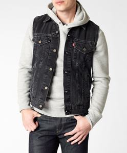 Chaleco vaquero para hombre moderno Casual Vintage elegante ecológico transpirable 100% algodón botón detalle armario esencial - Product Image 4