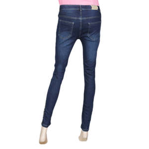 Pantalon en jean pour femme - Bleu foncé - Product Image 5