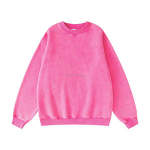 Sudadera de Felpa de Lujo con Cuello Redondo para Hombre, Lavado Ácido Personalizado, Sudadera Gruesa de Algodón Vintage con Cuello Redondo - Product Image 6