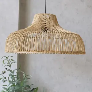 Woven Lamp Shade Farmhouse Rustic Hanging Lamp Shades Light Covers Replacement Chandelier Lamp Shades