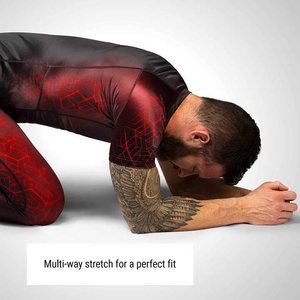 Oem Design <b>Compression</b> MMA Rash Guard Full Sleeve High Quality Quick Dry Customized Spandex/Nylon Unisex Brand Customization - Product Image 4