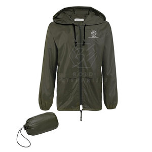 Chaqueta cortavientos de invierno con logotipo personalizable, estilo callejero, diseño frontal con capucha de talla grande para uso en exteriores, precio al por mayor - Product Image 1