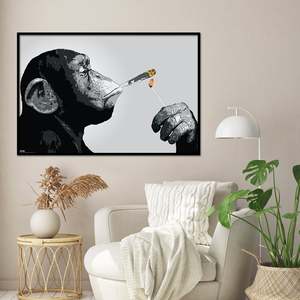 Póster Steez Monkey Joint Time, Diseño en Papel Resistente para Decoración de Paredes - Product Image 2