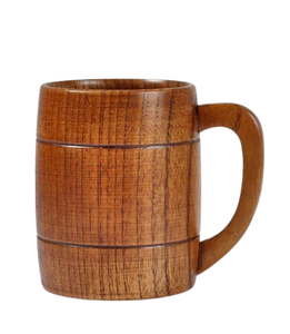 Vino y leche, café, té, regalo para beber, accesorios de madera oscura, tazas de cerveza de madera de la mejor calidad con mango de madera - Product Image 4