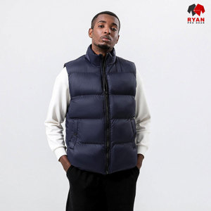 Chaleco Acolchado Impermeable Personalizado Ryan Pro Gear para Hombre con Tela de Lana, Transpirable, Opciones de Logotipo OEM, Cierre de Cremallera - Product Image 3