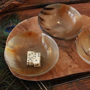 Bol en céramique de qualité artisanale, forme personnalisée, en corne de buffle naturelle, pour la maison et les fêtes de mariage - Product Image 4