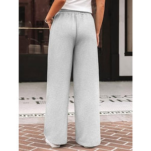 Pantalons de survêtement à jambes larges Pantalons de détente amples Pantalons de voyage Taille haute Jogging décontracté pour femmes Tenues confortables pour l'automne et l'hiver - Product Image 4