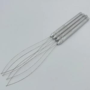 Boucle tirant aiguille pince d'extension de cheveux outil d'anneau nano en acier inoxydable pour une utilisation en salon comprend la dentelle et l'emballage du sac - Product Image 4