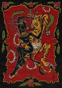 พรมขนสัตว์ทอมือ - ลายเสือและเสือดำต่อสู้ |   พรมหรูหราโดดเด่น |   พรมเปอร์เซียคุณภาพสูงแบบตัดขน - Product Image 3