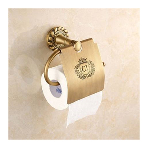 Nuevo en Existencia, Portarrollos de Papel Higiénico Rectangular Dorado de Primera Calidad, Montado en la Pared, Ecológico, de Diseño Moderno, Duradero y Elegante - Product Image 1