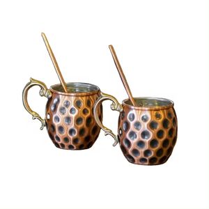 Taza de cobre hecha a mano de Moscú de buena calidad para Bar y Club, uso de cocina en casa, taza de cobre para beber a precios de mayorista - Product Image 4