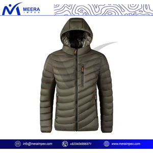 Chaqueta acolchada ultrasuave para hombre, con cuello levantado, diseño de calle a la moda para invierno, calidez aislada para viajes informales - Product Image 4