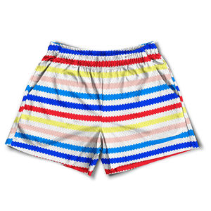 Shorts en maille pour hommes, personnalisables avec logo, double couche, doublure, impression intégrale par sublimation, vierges, pour l'été - Product Image 1