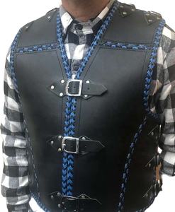 Gilet de Moto Slim Fit Biker Style tendance pour Femmes et Hommes 2025 Gilet en Cuir de Mouton Véritable Doublé en Laine - Product Image 6