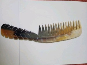 หวีเขาควายแกะสลักด้วยมือพร้อมการแกะสลักเหมาะสำหรับร้านเครื่องประดับผมและซัพพลายเออร์ - Product Image 5