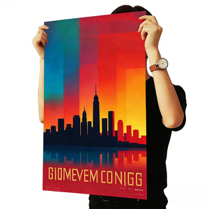 طباعة ملصقات مخصصة بالجملة بأحجام A0 وA1 وA2 وA3 وA4، ملصقات ملونة RGB للأفلام والموسيقى والأعمال والمنتجات والترويج - Product Image 1