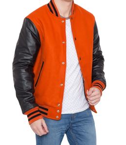 2026 vente en gros nouvelle veste universitaire en laine de conception personnalisée 100% col montant respirant avec broderie faite par Ashiba Sports - Product Image 4