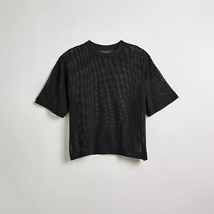 T-shirt Streetwear unisexe en maille, respirant, surdimensionné, mode d'été décontractée, pour hommes et femmes - Product Image 3
