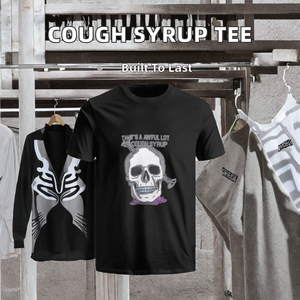 Camisetas de Alta Calidad para Hombre, Diseño de Calavera Vintage, Estilo Urbano, Impresión Digital, Corte Holgado Personalizado, 2026 - Product Image 2
