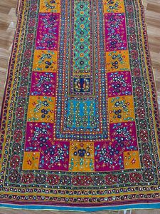 2025 Ssumaira Collection luxe haute qualité sérigraphié brodé crêpe soie Dupatta séquence brodé travail pour indien - Product Image 3